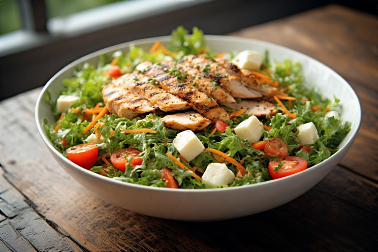 Salada de Frango Grelhado com Mostarda e Mel