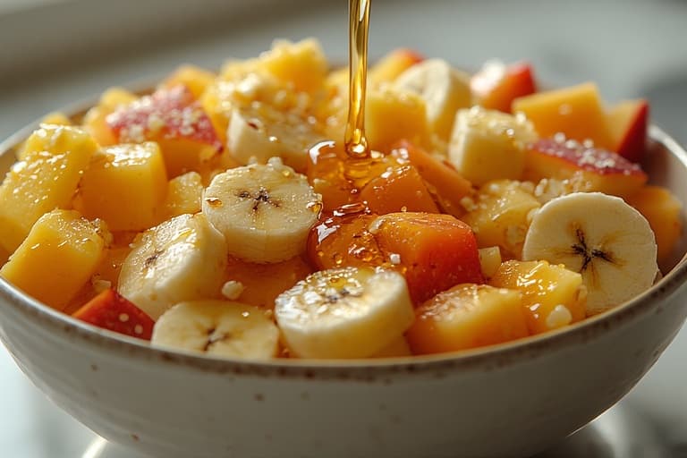 Salada de Frutas Refrescante com Aveia e Mel